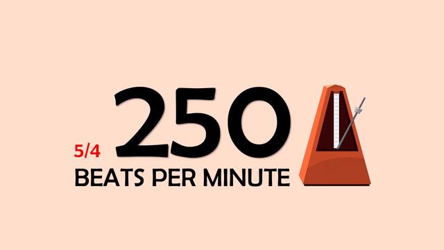 250 BPM 5/4 Metronome смотреть онлайн