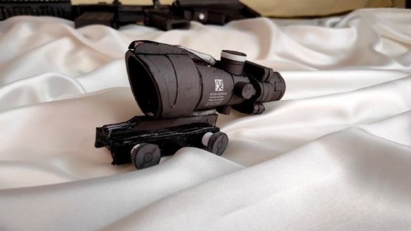 Автомат из Бумаги / Paper Model HK416 / Papercraft Gun