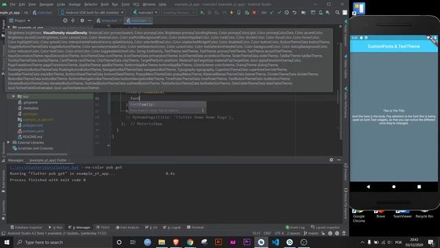 Flutter - How To Add Custom Fonts & How To Set A Text Theme смотреть онлайн