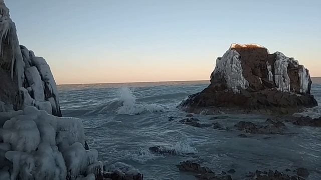 Природа. Балхаш. Волны в ноябре смотреть онлайн