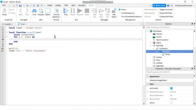 Scripting Scrolling Text w Substring (Roblox Studio Tutorial for New Beginners Series 2) (N203) смотреть онлайн