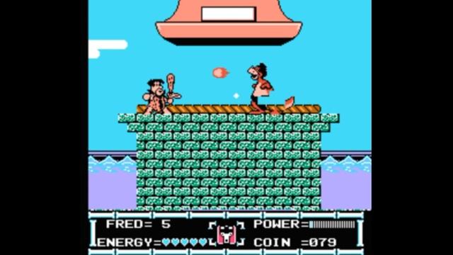 Dendy (Famicom,Nintendo,Nes) 8-bit The Flintstones The Rescue Of Dino and Hoppy Битва с Боссами