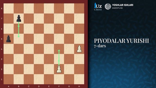 SHAXMATDA PIYODALAR YURISHI, 7-DARS смотреть онлайн