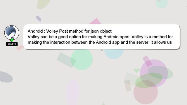 Android : Volley Post method for json object смотреть онлайн
