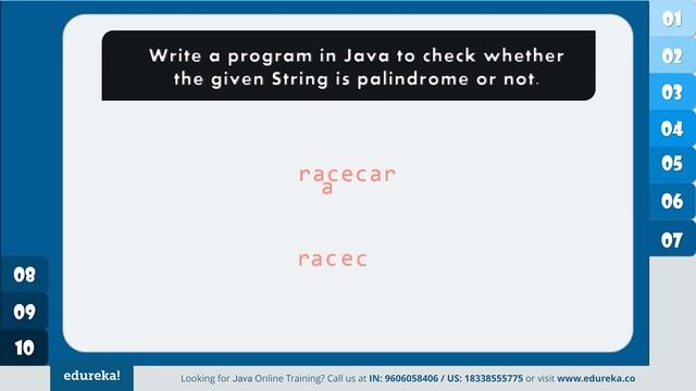 Java String Programs | Java Projects for Beginners | Java Certification | Edureka Rewind - 6 смотреть онлайн