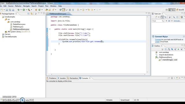 How to rename a file in java? смотреть онлайн