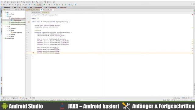 Android Studio: ProgressBar Tutorial rund und horizontal! - Veränderung durch Button [Deutsch] смотреть онлайн