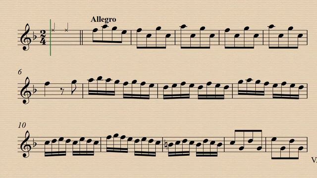 2. Allegro - Recorder Sonata in F Major IGV. 17 - Giuseppe Valentini - Demo and Backing track смотреть онлайн