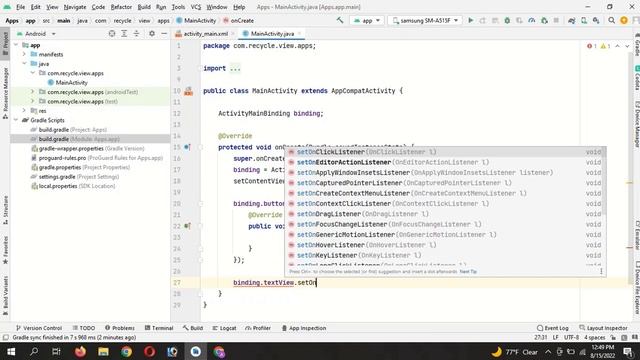 View binding android studio | android studio tutorial 2022 смотреть онлайн
