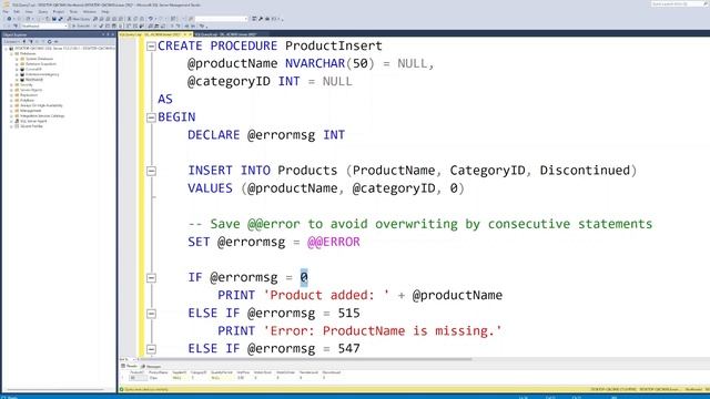 Microsoft SQL Server: Error Handling with @@ERROR in 6 minutes смотреть онлайн