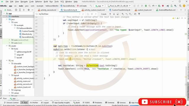Kotlin Tutorial: How To Get Value From TextView In Kotlin | #learnvibes #androiddevelopment смотреть онлайн