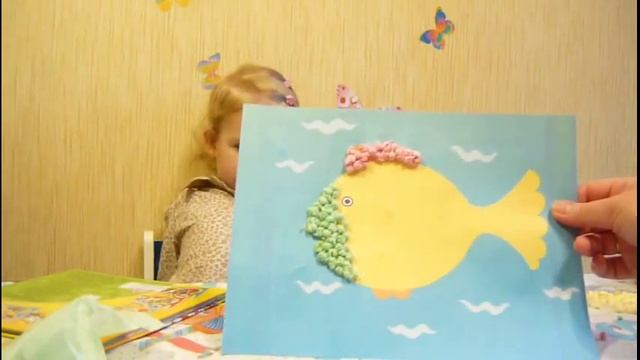 Поделки из салфеток своими руками - разноцветная рыбка смотреть онлайн