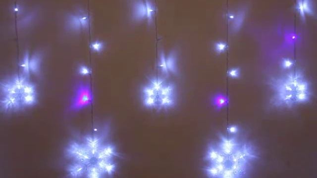 Гирлянда для дома БАХРОМА "Снежинка" LED, Белый, синий мерцает (возможность соединения) РЦ "Восток смотреть онлайн