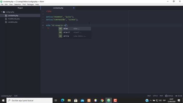 3. Declaración de constante en PHP||Curso Básico de PHP смотреть онлайн