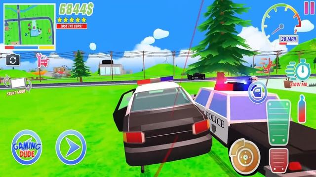 Dude Theft Wars Open World Sandbox - Police Busted Episode | Android Gameplay HD смотреть онлайн