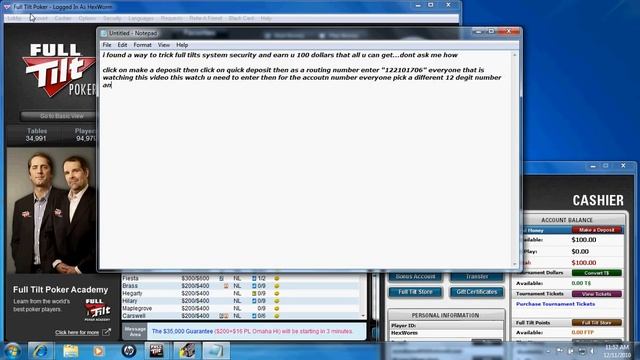 Free 100 Dollars Full Tilt Poker смотреть онлайн