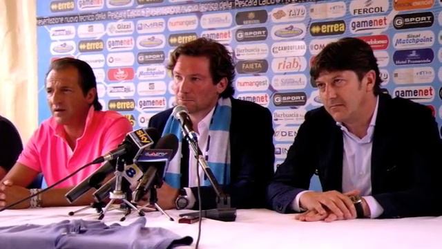 Presentazione del nuovo allenatore del Pescara Giovanni Stroppa (2° parte) смотреть онлайн
