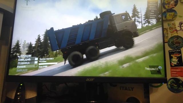 Spintires MudRunner обзор мода МАЗ 6422 смотреть онлайн