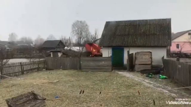 Наше утро#масленица.Снег пошел. смотреть онлайн