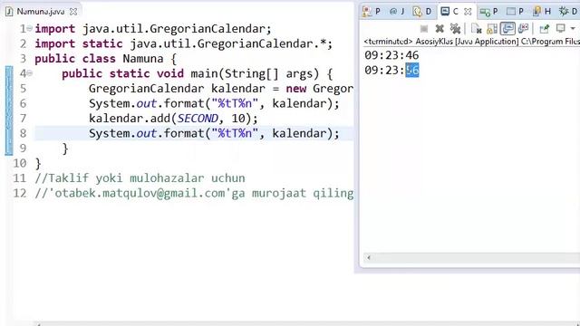 Javadan kuchaytirilgan darslar 43 GregorianCalendar 03 смотреть онлайн
