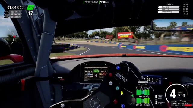 Assetto Corsa Competizione Mercedes AMG GT2 @Mount Panorama Circiut Australien 2:13.667 смотреть онлайн