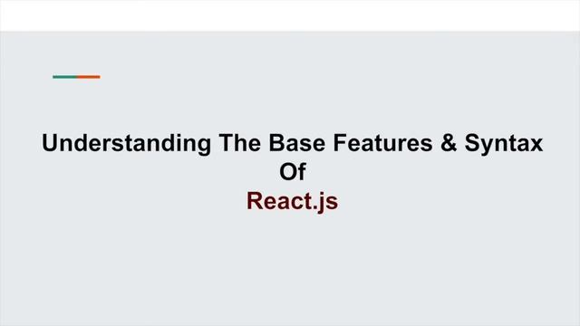 Understanding Basic features & syntax of React.js | Learn React.js Part 3.1 смотреть онлайн