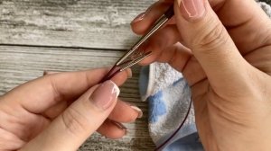 Как починить леску на разъёмных и не разъёмных спицах при помощи огня? Простой способ. #вязание