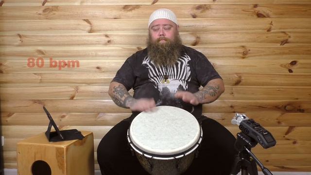 Djembe Lesson | Упражнение по джембе 4х16 смотреть онлайн