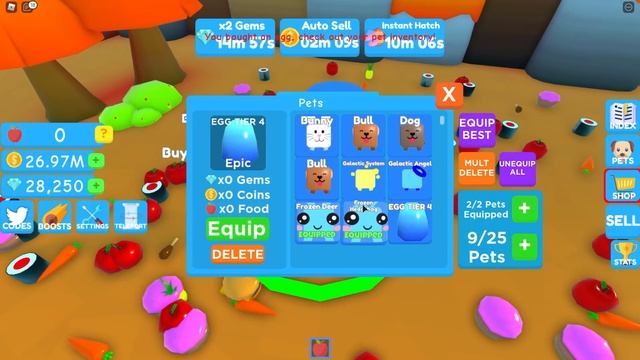 САМЫЙ БЕЗУМНЫЙ СИМУЛЯТОР В РОБЛОКСЕ! Roblox Food Magnet Simulator смотреть онлайн