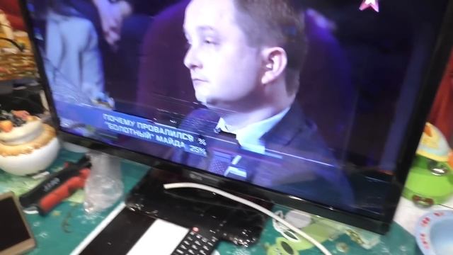 Ловим 20 бесплатных DVB T2 каналов на LG 24LH480U смотреть онлайн
