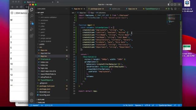 React DataGrid Text Input Filter смотреть онлайн