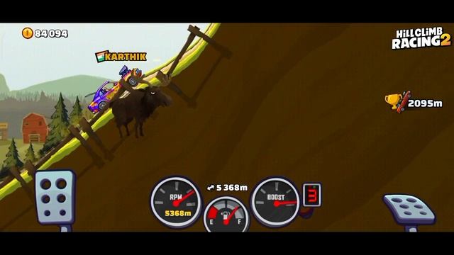 Hill Climb Racing 2 : MUSCLE CAR 10,000m In Forest Without Tuning Parts ? смотреть онлайн