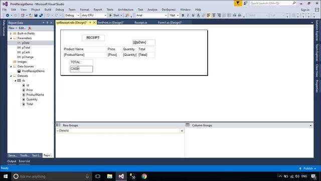 C# Tutorial - Print Receipt using Report Viewer | FoxLearn смотреть онлайн