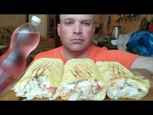 МУКБАНГ ТРИ вида шаурмы/ОБЖОР шавуха