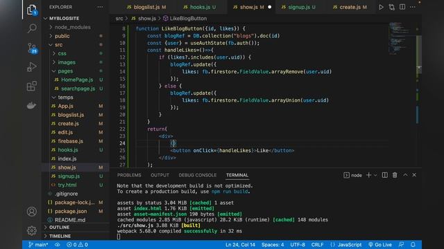 How To Add Authentication, Likes, Comments In Blog site using React & firebase | #video-09 [हिंदी] смотреть онлайн