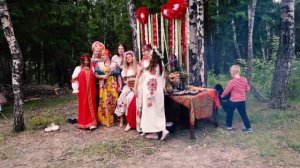 День Рождения в русском народном стиле | Выходные с палатками на природе
