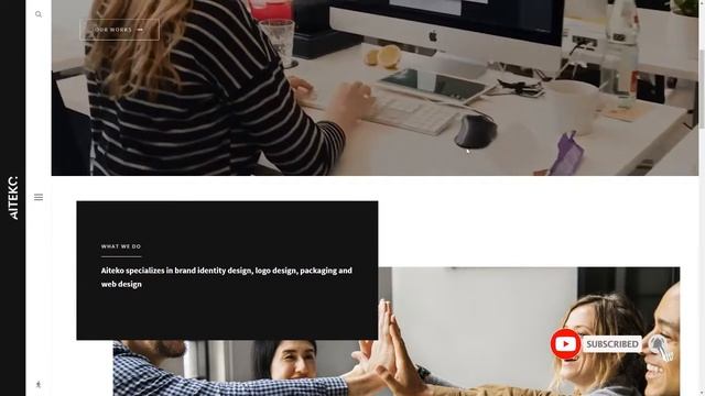 Aiteko - Creative Portfolio Ajax Elementor WordPress Theme смотреть онлайн