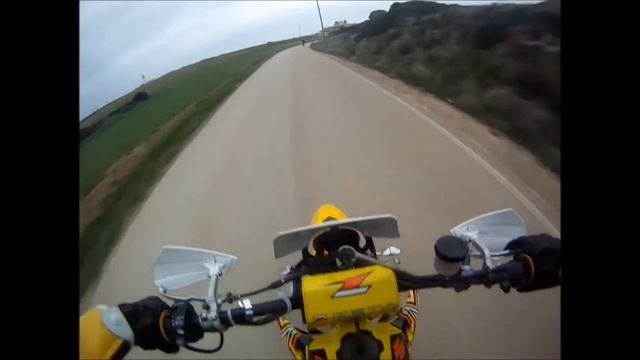 Suzuki drz 400E supermoto riding on Cabo Espichel смотреть онлайн