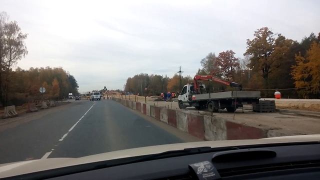 Шарапова Охота. А108. Строительство путепровода. 13.10.2018 смотреть онлайн