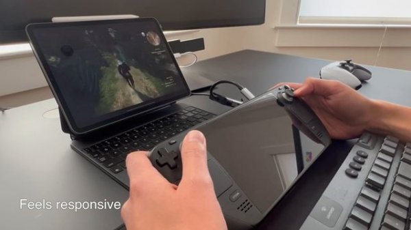 Steam Deck + iPad as External Monitor (Streamed)
