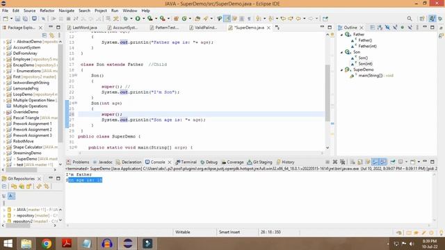 JAVA -Super Methods | super(); | Beginner level | Syntax & Special Case смотреть онлайн