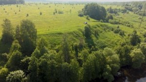 Река Цна с квадрокоптера. Съемка с квадрокоптера.