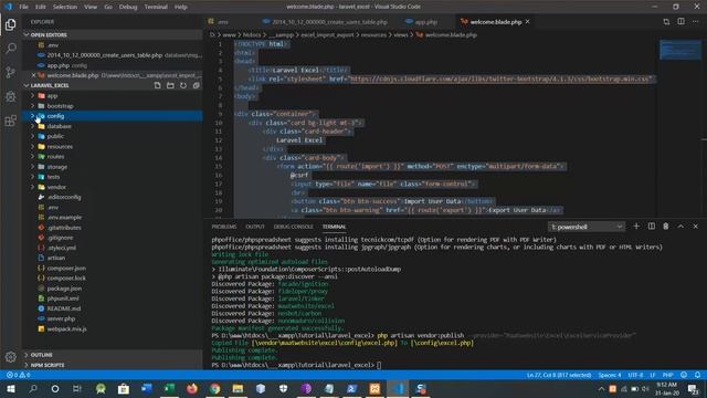 Maatwebsite/Laravel-Excel Part 4 | Laravel Excel Installation | Laravel 6 смотреть онлайн