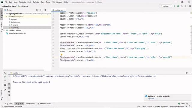 Professional Login and Registration System With MySQL Using Python смотреть онлайн
