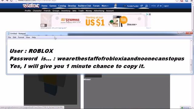 ROBLOX - ROBLOX's Real PassWord смотреть онлайн