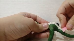 как слепить ЧЕРЕПОЗАВРА из пластилина
