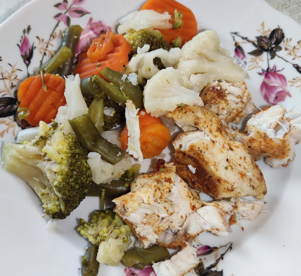 Овощи с куриной грудкой в мультиварке смотреть онлайн