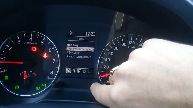 Настройка часов на Ниссан Х-Трейл Т-31 смотреть онлайн