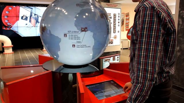 Antares Labs: Приложение под сенсорный экран с управлением проекционным глобусом