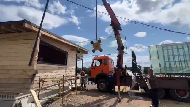 Монтаж Джамбо стеклопакетов, г. Коломна. смотреть онлайн